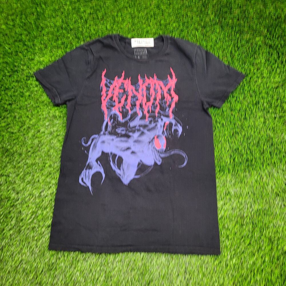 Marvel Universe Venom Shirt Womens S/M 18x26 Black Villain